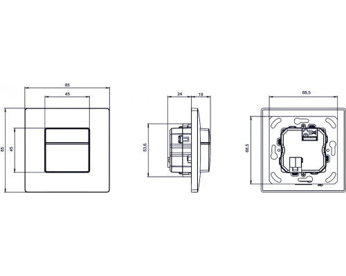 theMura P180 KNX UP WH