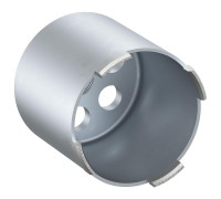 Diamond grinding head with dust extraction