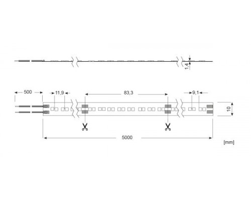 LED Star Strip 1500 WarmDim, LED STRIP 1500WD S 930-919/24V IND