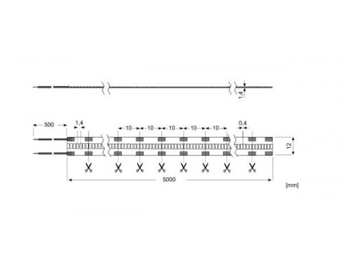 LED Star Strip 2300 UltraPitch, LED STRIP 2300UP S 940/24V 50M