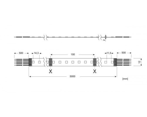 LED Star Strip 700 RGBW, LED STRIP 700 S RGBW/24V 5M
