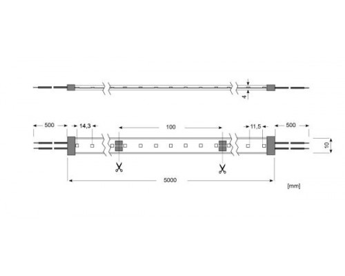 LED Star Strip 400 Waterproof, LED STRIP 400 S 865/24V/IP67 30M