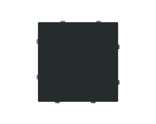 Busch-Jaeger – 1742-45M Cover plate Blind cap with Mounting plate black matt - Busch-art linear