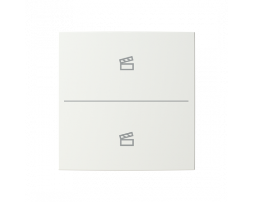 Busch-Jaeger – LFST/A.2.55.11-914 Cover plate with legend with Symbol "scene" alpine white - Busch-balance SI