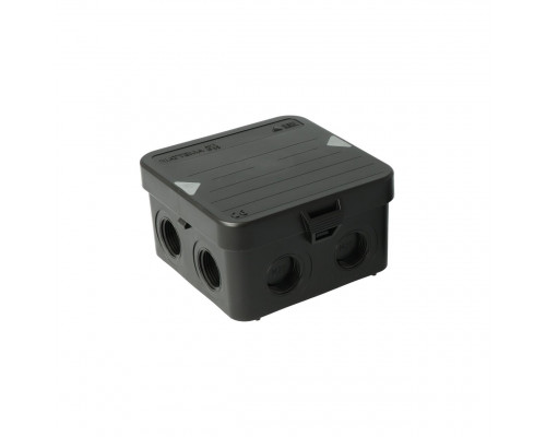 Junction box AK1-IP65, black, with 8 entries M20