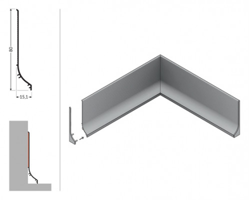 profil wykończeniowy BASE 2000 biały mal. /op