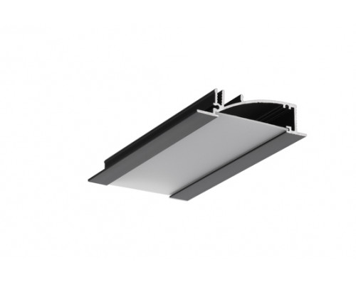 profil LED FLAT8 H/UX 1000 czarny anod. /op