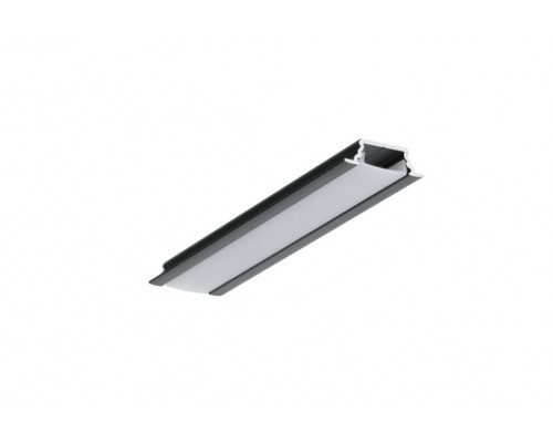 профиль LED GROOVE10.v2 A1C/U 2000 чёрный анодированный в упаковке
