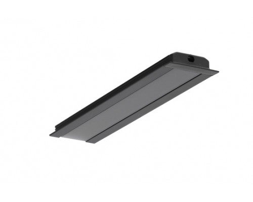 профиль LED GROOVE10 BC/UX 4050 чёрный анодированный в упаковке