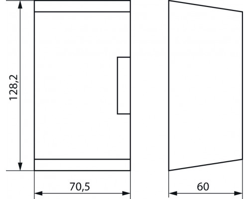 Wall mounting kit 52,5 mm