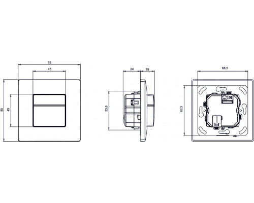 theMura P180 KNX UP WH