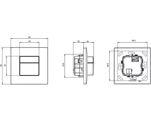 theMura P180 2.20 KNX UP WH
